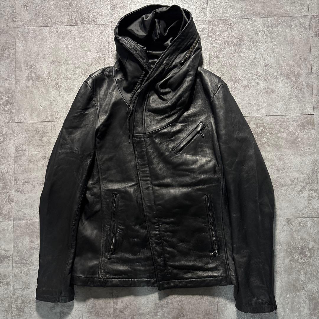 極美品　希少XL katharine hamnett leather jkt