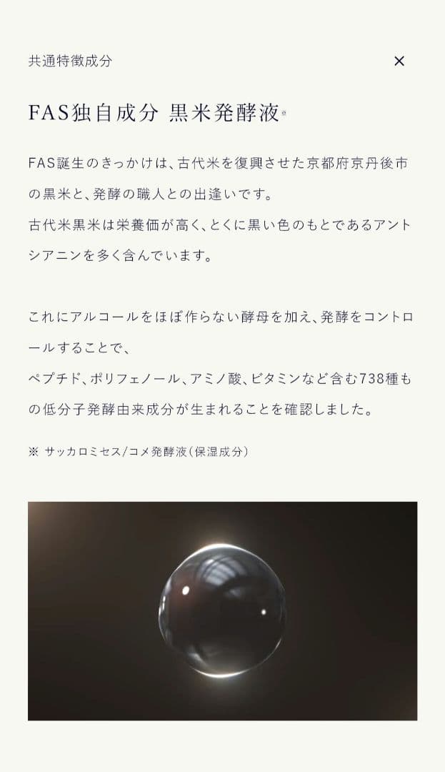 美容液 FAS THE BLACK AC OIL SERUM