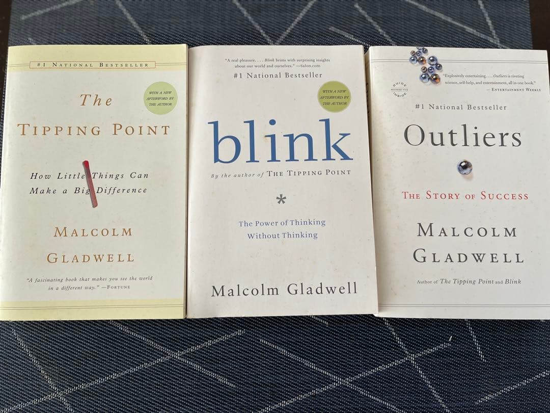ニューヨークでベストセラー洋書3冊セットBy Malcolm Gladwell