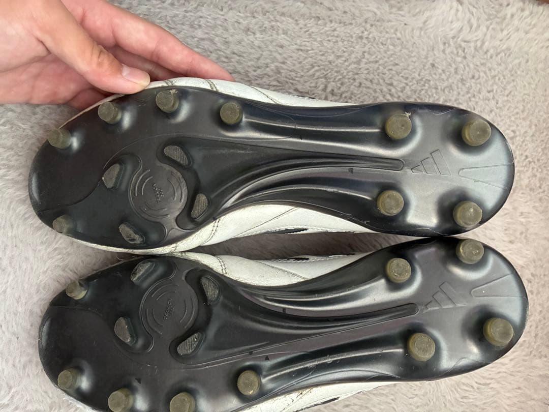adidas サッカーシューズ US 8 ホワイト/ブラック/レッド
