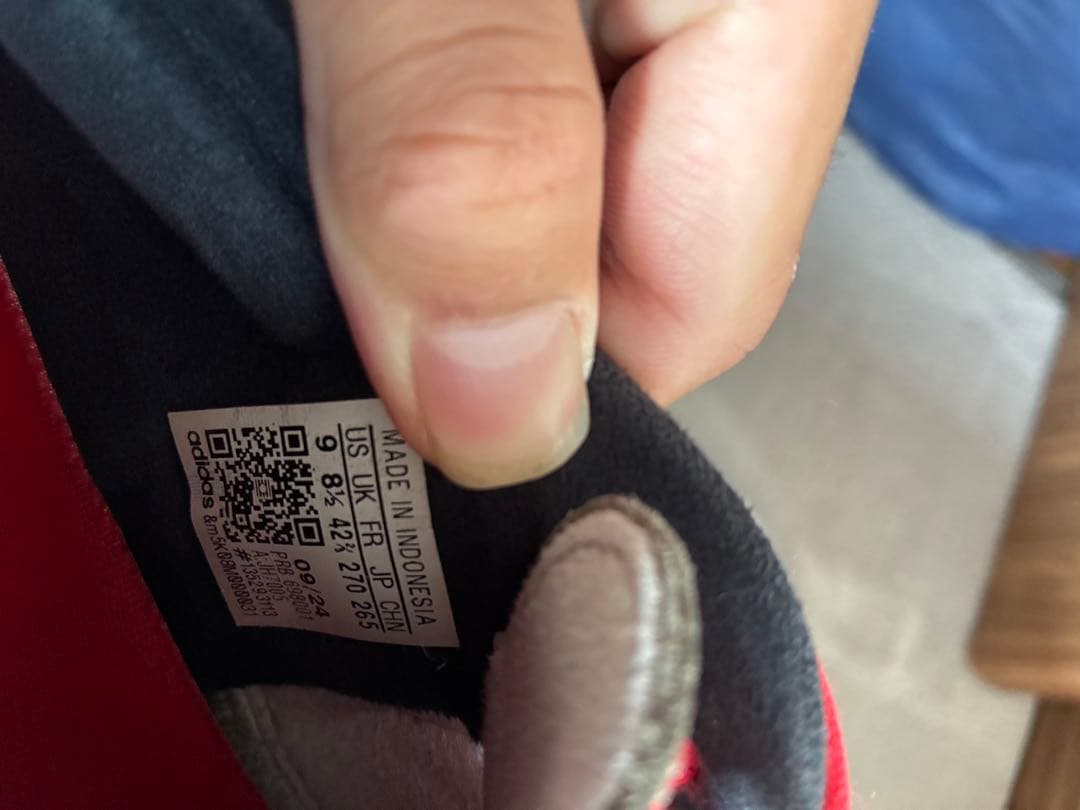 adidas サッカーシューズ US 8 ホワイト/ブラック/レッド