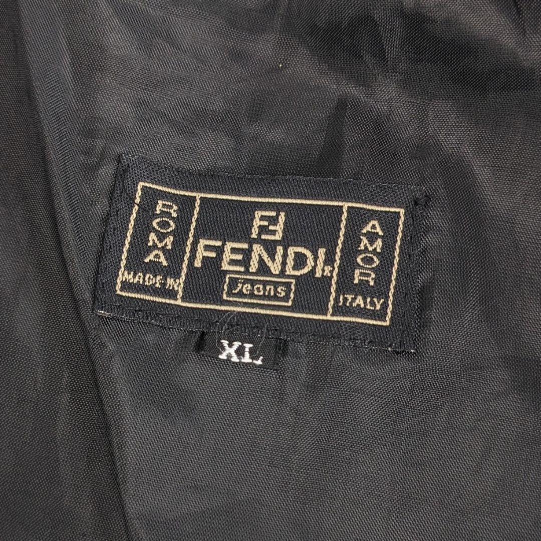 美品　フェンディ　ズッカ　ズッキーノ　ベスト　ジレ　ナイロン　ジップアップ