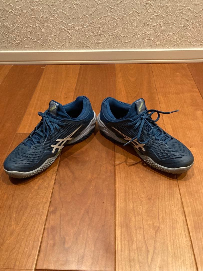 ASICS テニスシューズ ネイビー 26.5