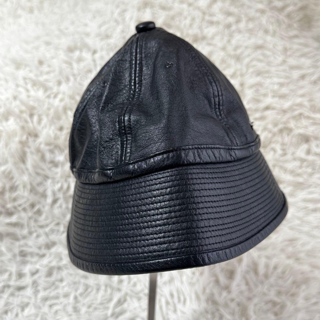 m.k【美品】ソラリス　レザー　バケットハット　バッドボーイ　ブラック
