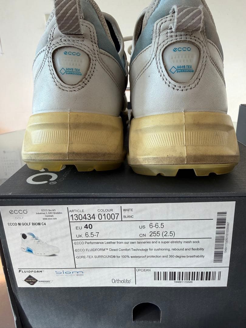 ECCO Golf Biom C4 メンズ レザーGore-Texゴルフシューズ