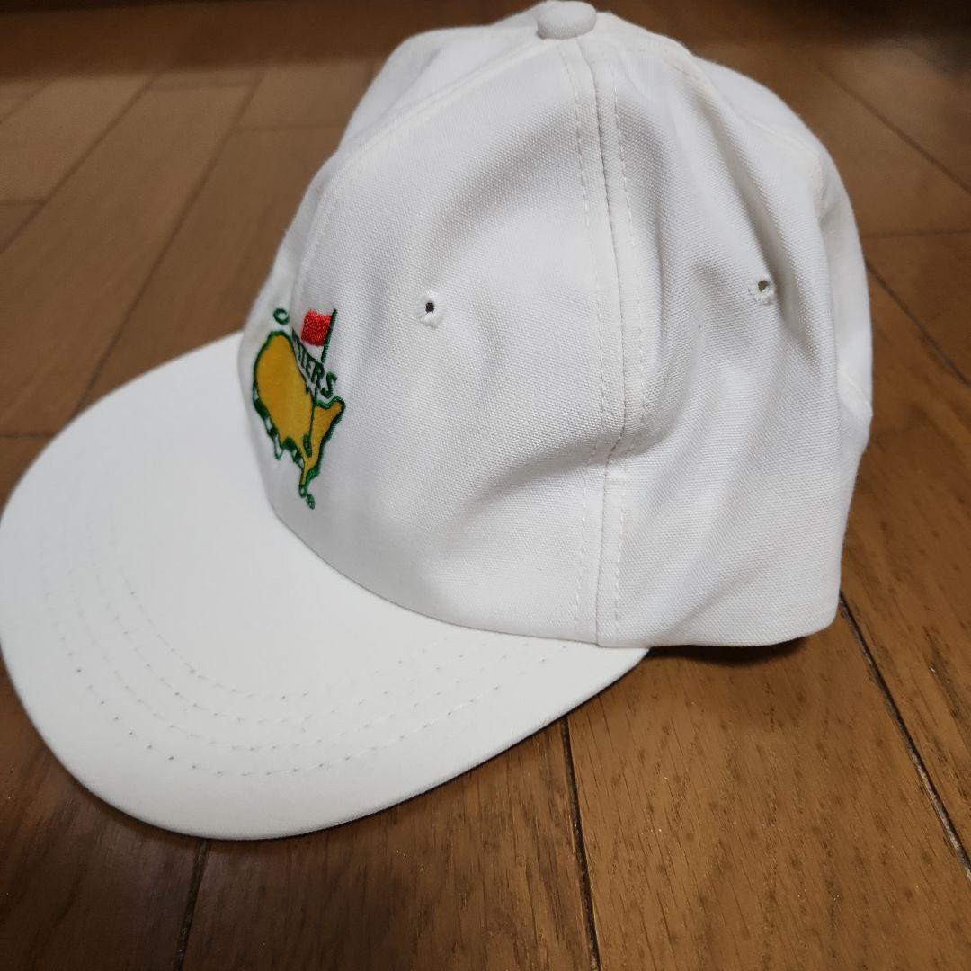 マスターズトーナメントの会場で売っていたキャップ 緑と白のセット&記念ピンバッジ