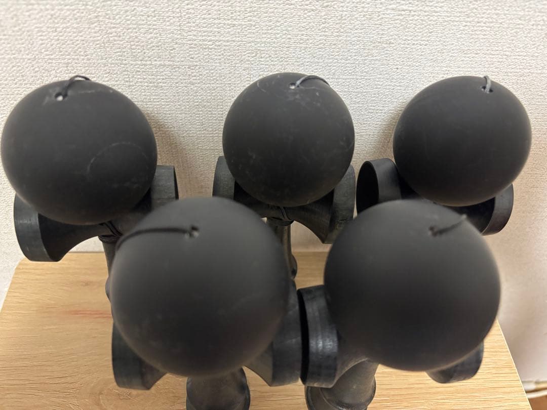 けん玉 ★オールブラック5個セット
