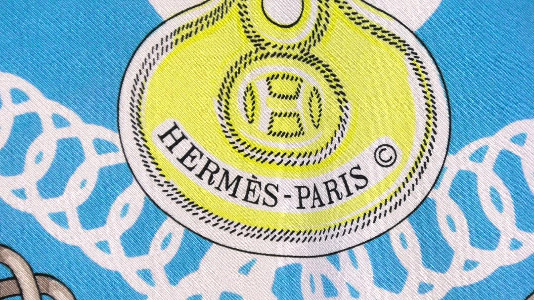 HERMES エルメス　大判スカーフ　カレ90　 D470