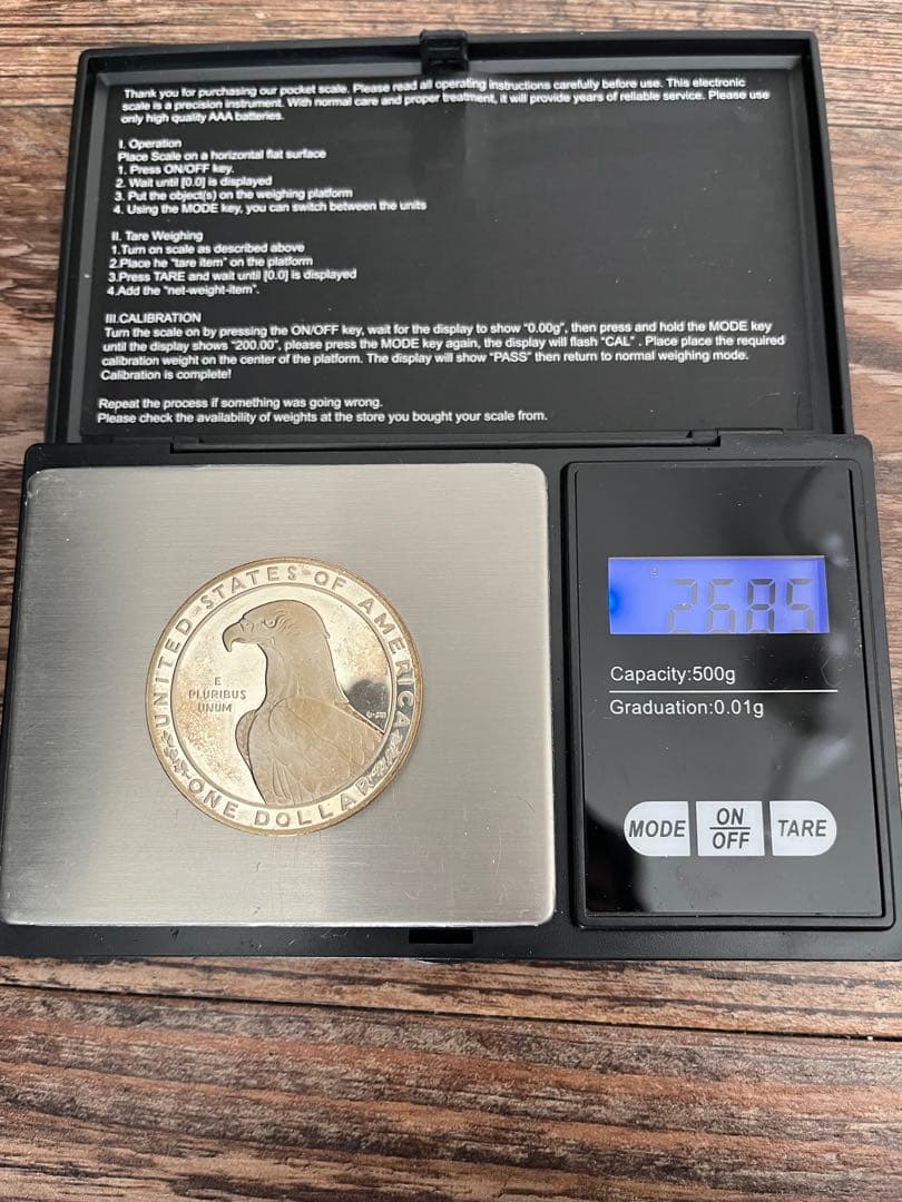 ロサンゼルスオリンピック銀貨　記念メダル