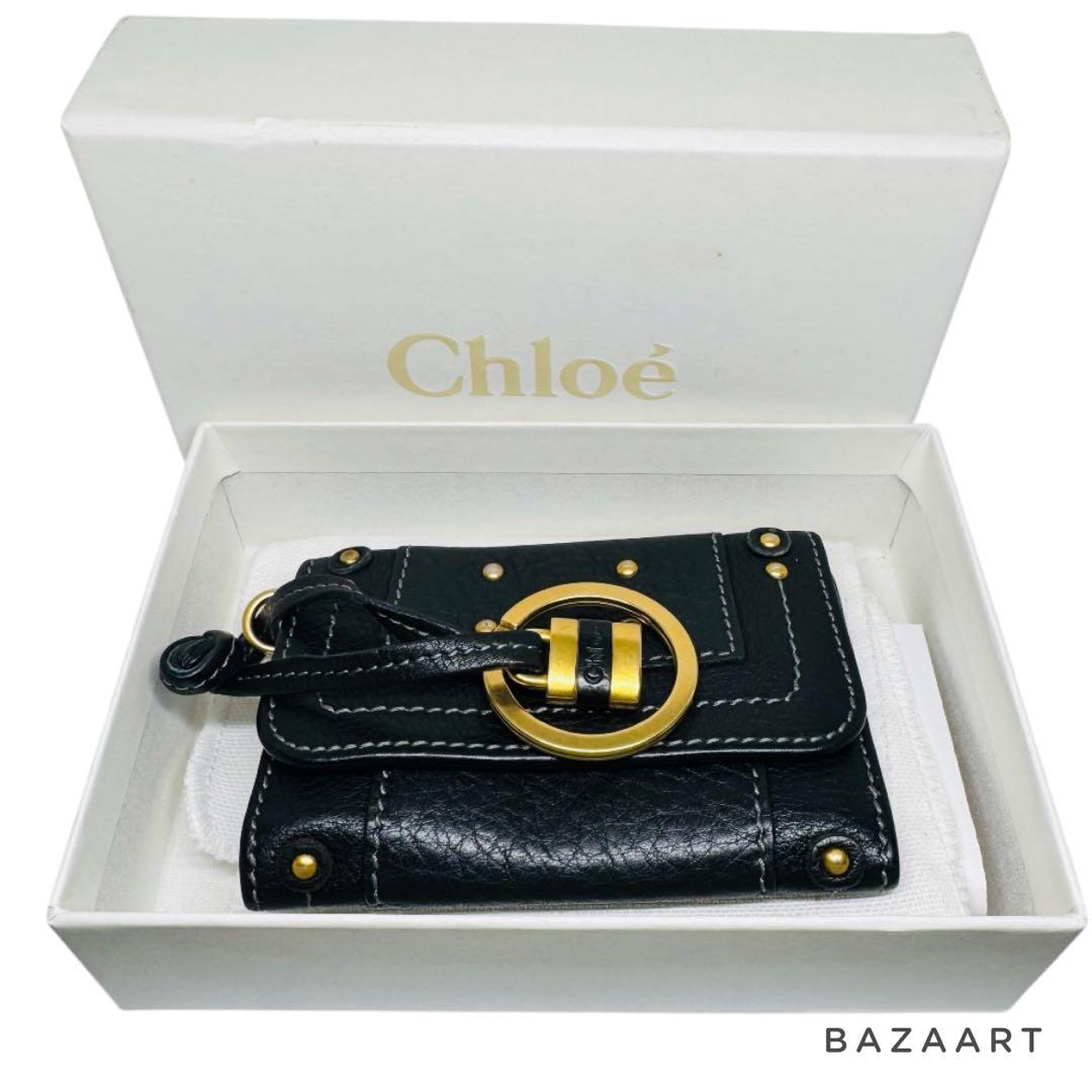 Chloé クロエ パディントン レザー6連キーケース 黒 ブラック 箱付き