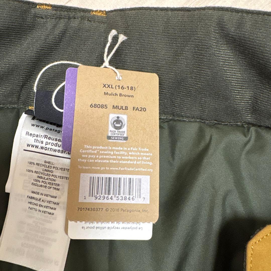 【新品】Patagonia キッズ スノーウェア ボーイズ パンツ XXL