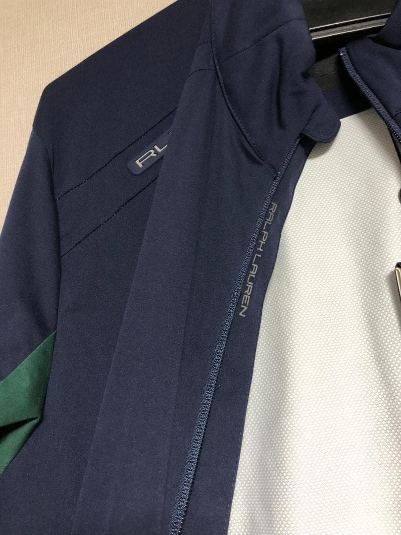 未使用 RLX カラーブロックパッカブルジャケット S M 紺