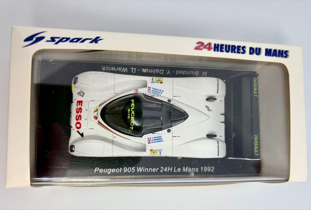 【激レア】スパーク 1/43 プジョー 905 1992 ルマン優勝車 No.1