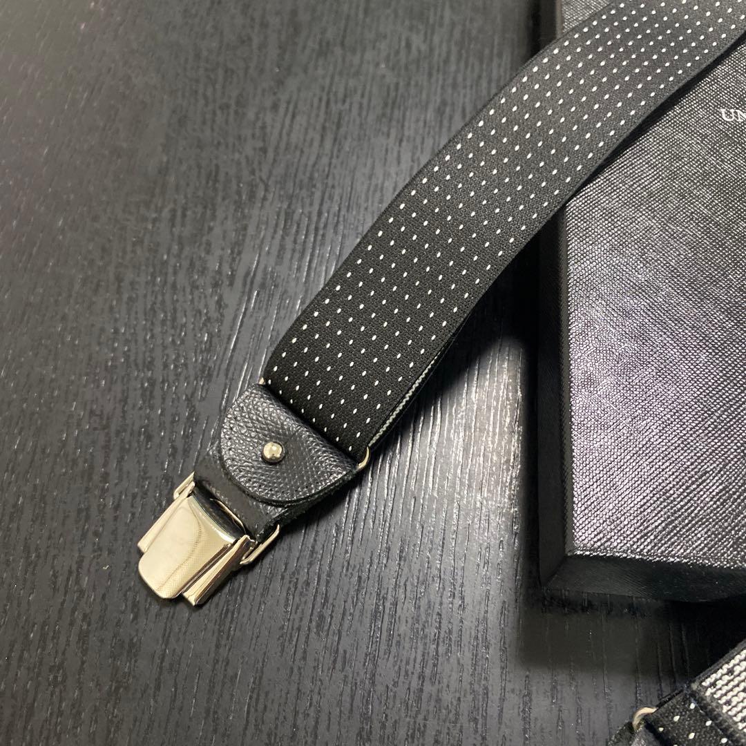【 そこ出品です 】 UNITED ARROWSピンドット サスペンダー