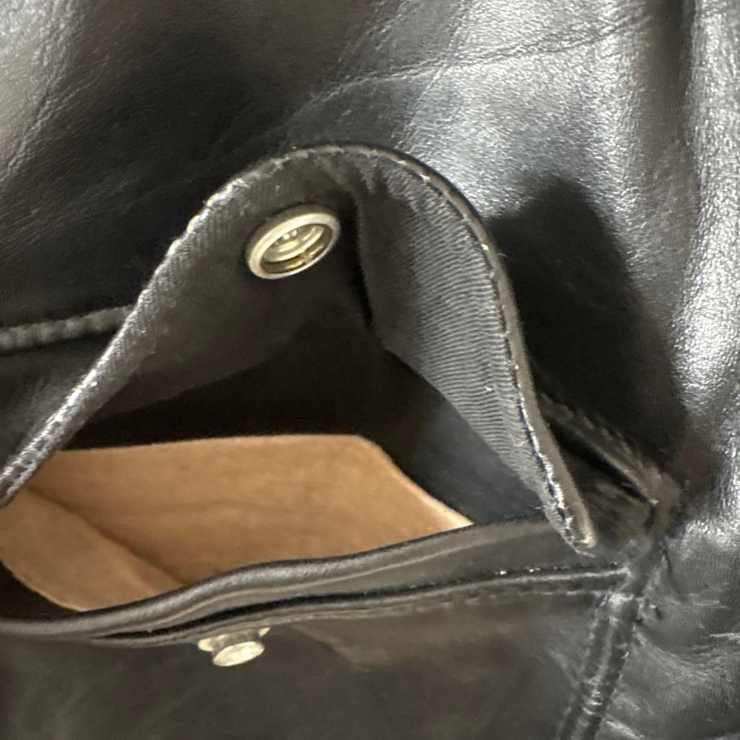Schott ショット PERFECTO ポリスマンレザージャケット 黒 38