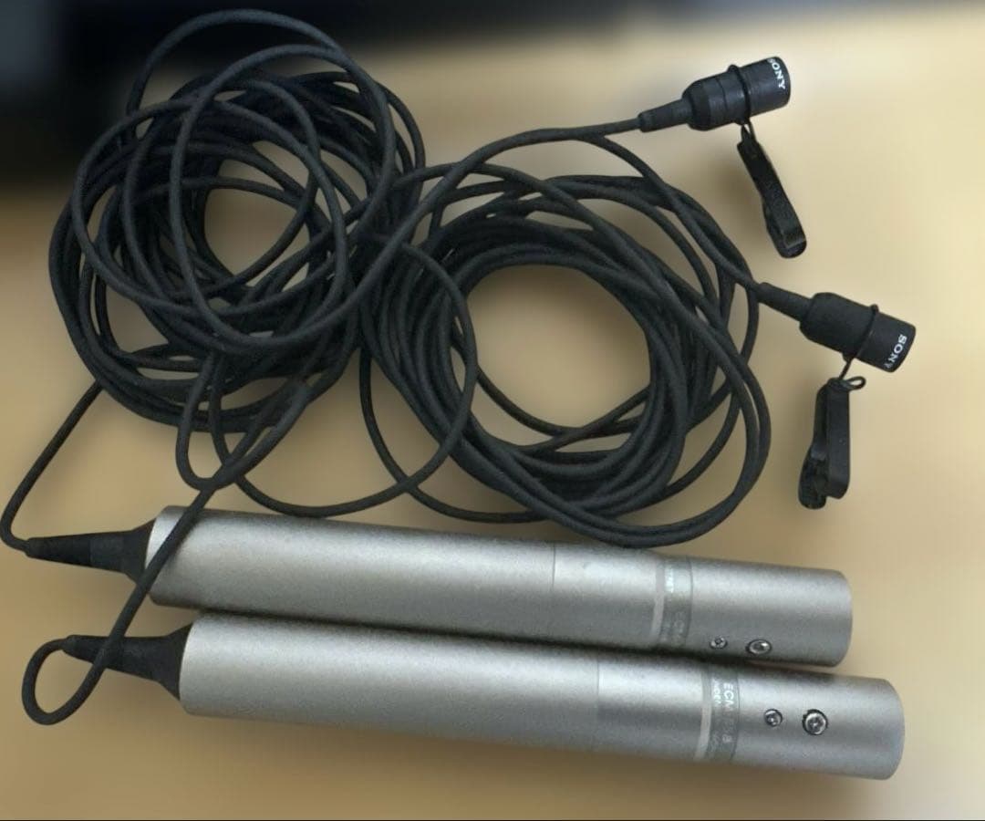 中古SONY エレクトレット・コンデンサーマイクロホンECM-55B　2個