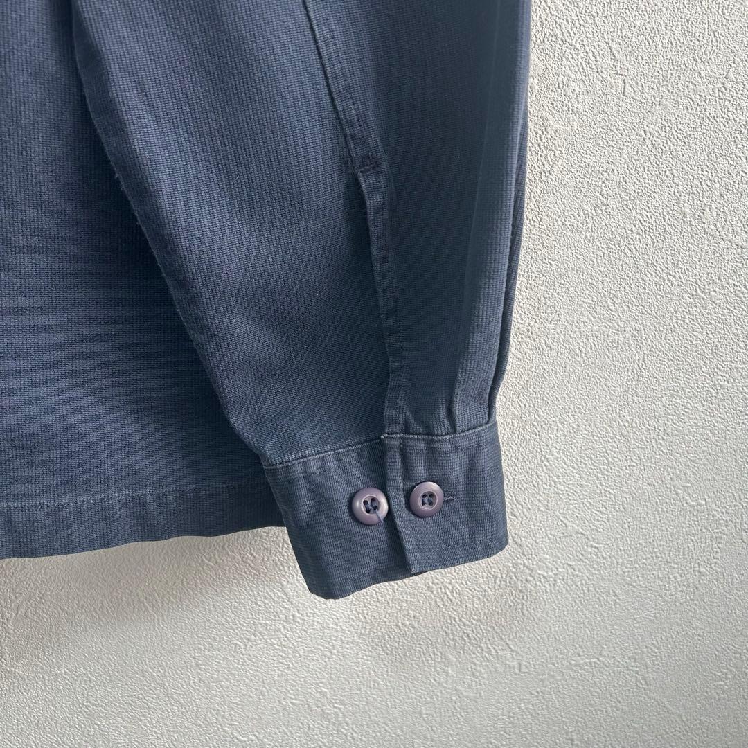 【Husqvarna】ジャケット　刺繍ロゴ　作業着　バイカー　ネイビー　ワッペン