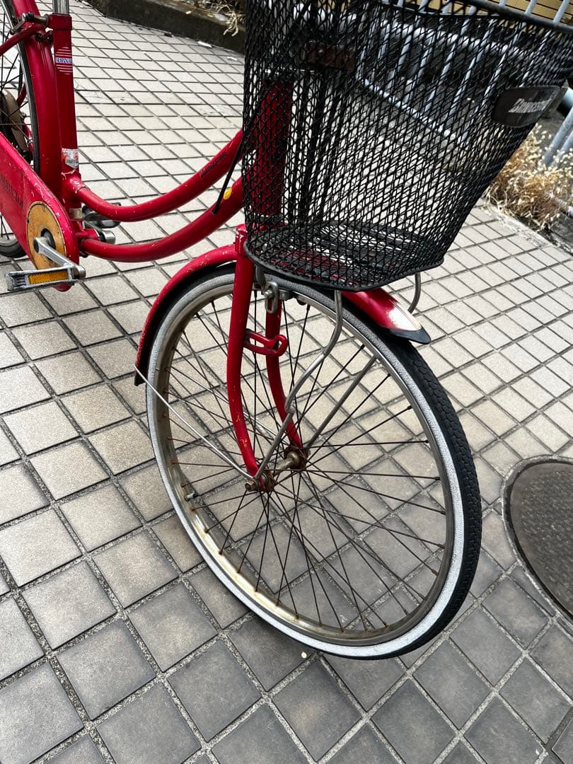 ブリヂストン BRIDGESTONE ママチャリ 赤