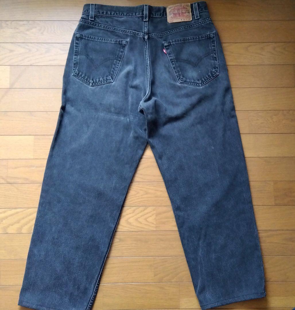 Levi's リーバイス550ブラック デニムパンツ フェード メキシコ製w34