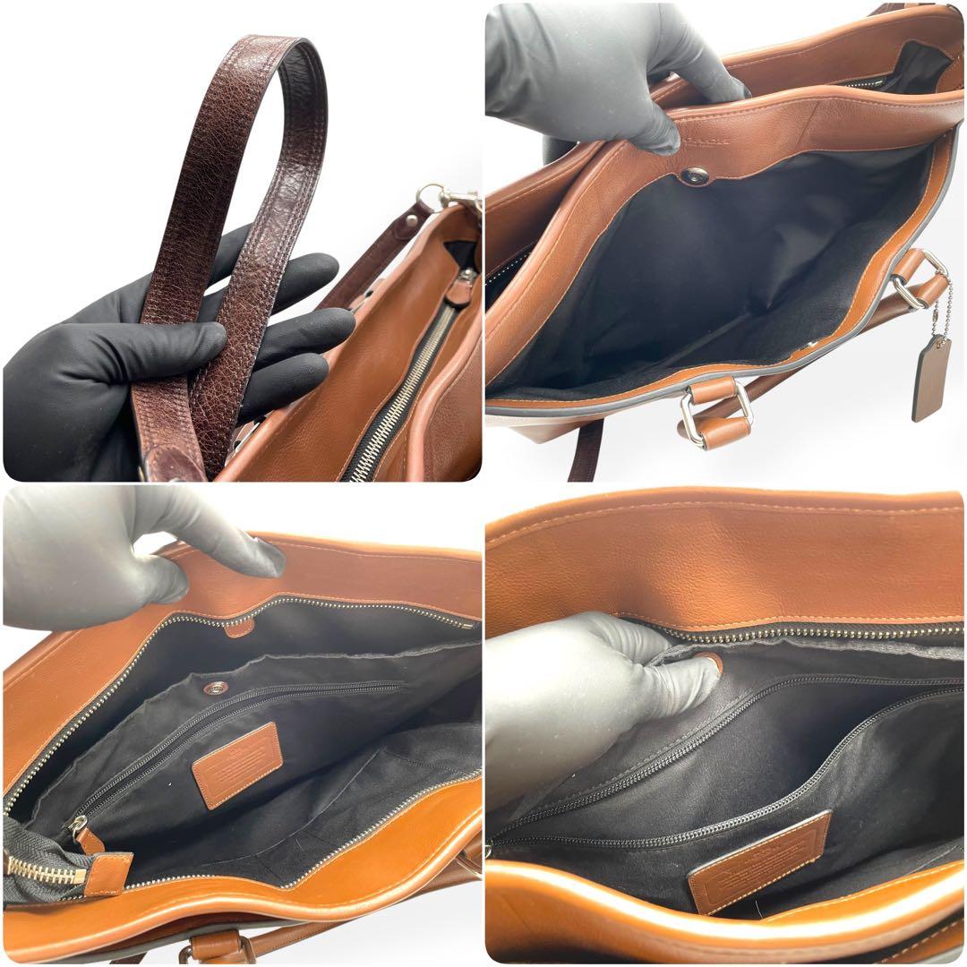 極美品 COACH コーチ メトロポリタン 2way トートバッグ ビジネス