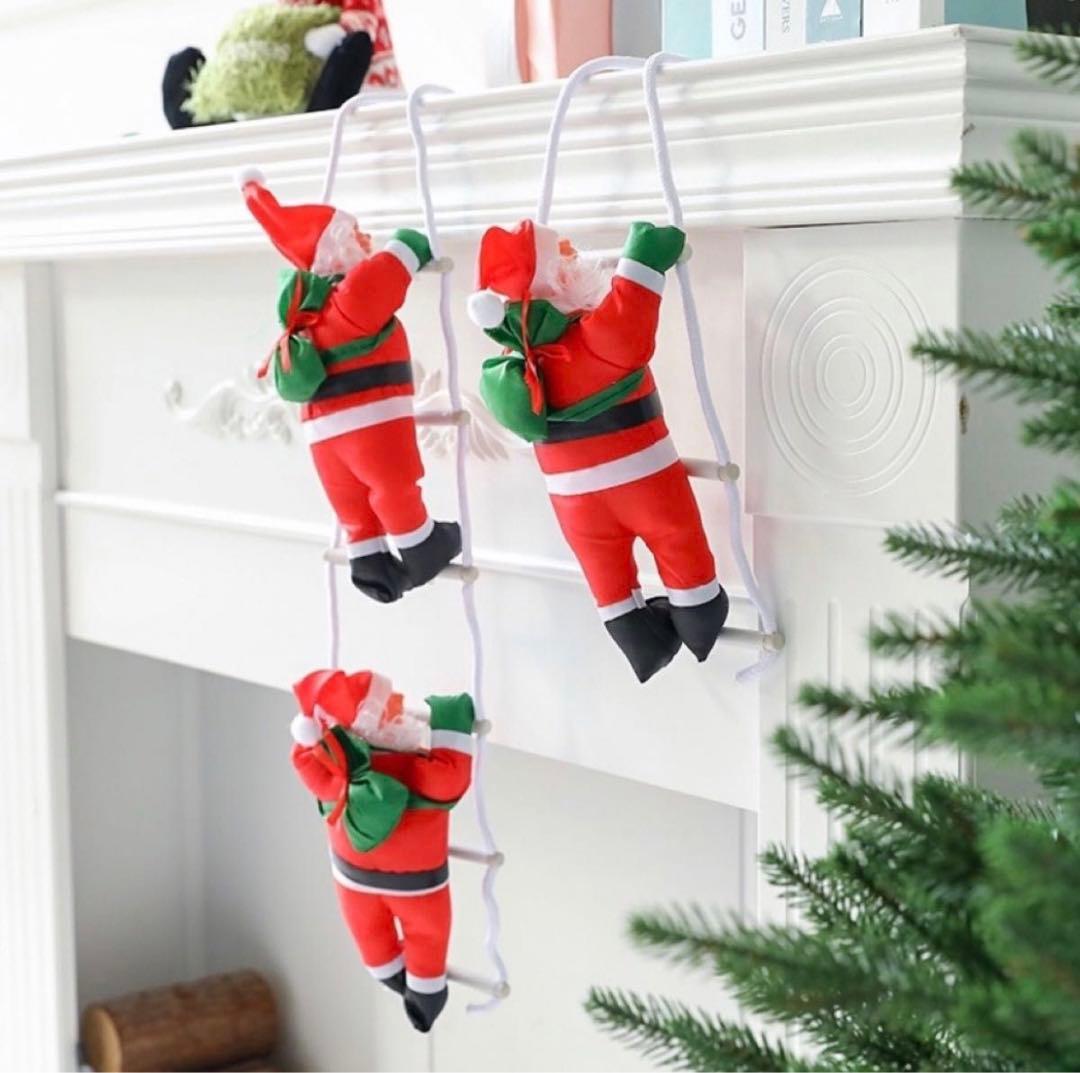 ⭕️クリスマス サンタ シンプル ツリー はしごのぼり サンタクロース Xmas