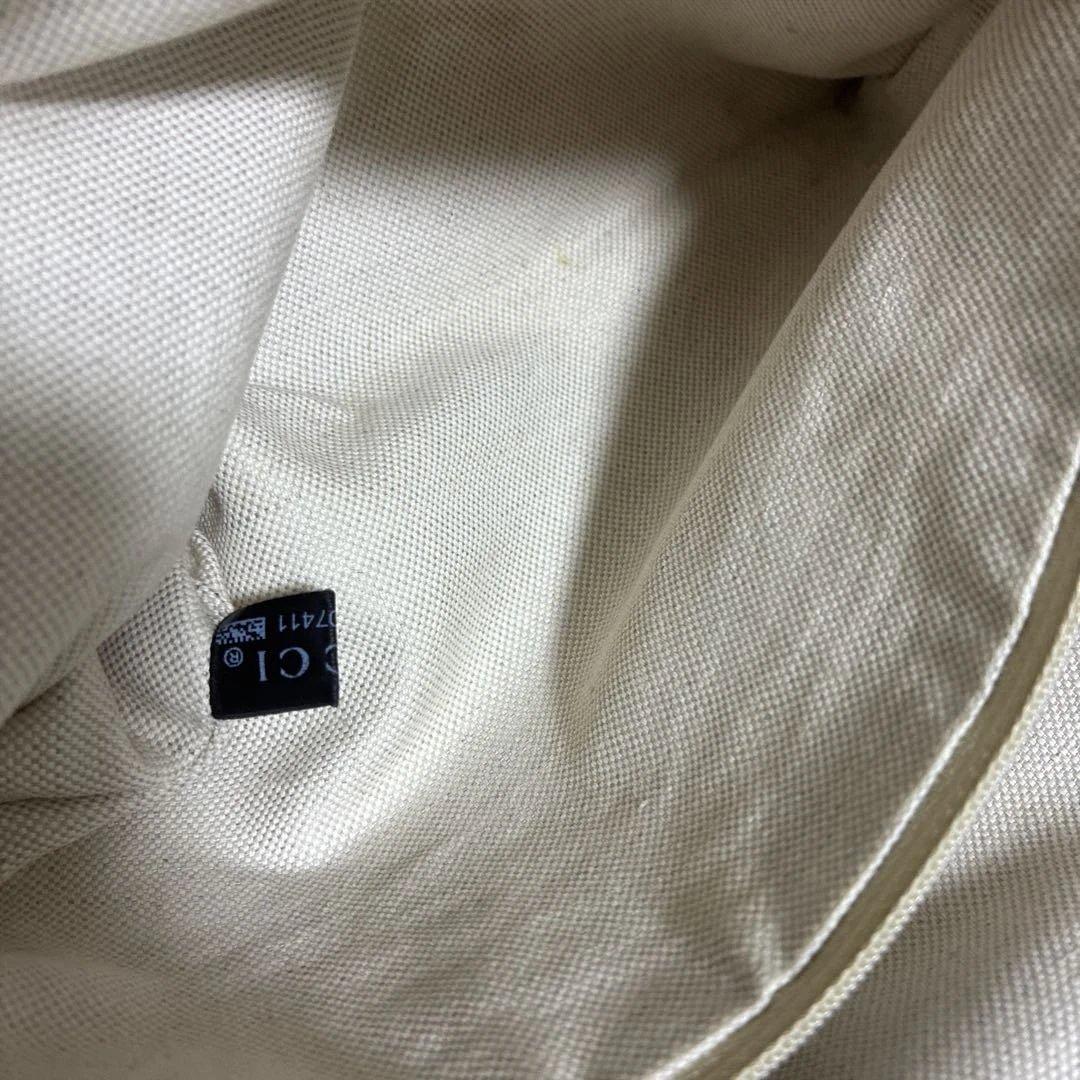 GUCCI / グッチシマ GG柄 スーキー トートバッグ レザー シルバー