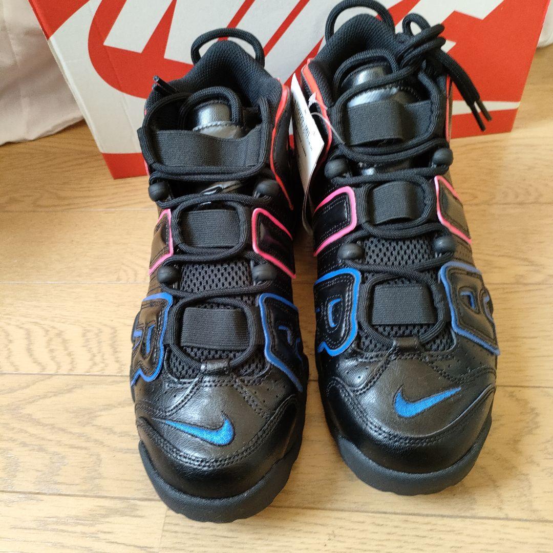 NIKE モアアップテンポ　エレクトリック　ブラック/ピンク/ブルー