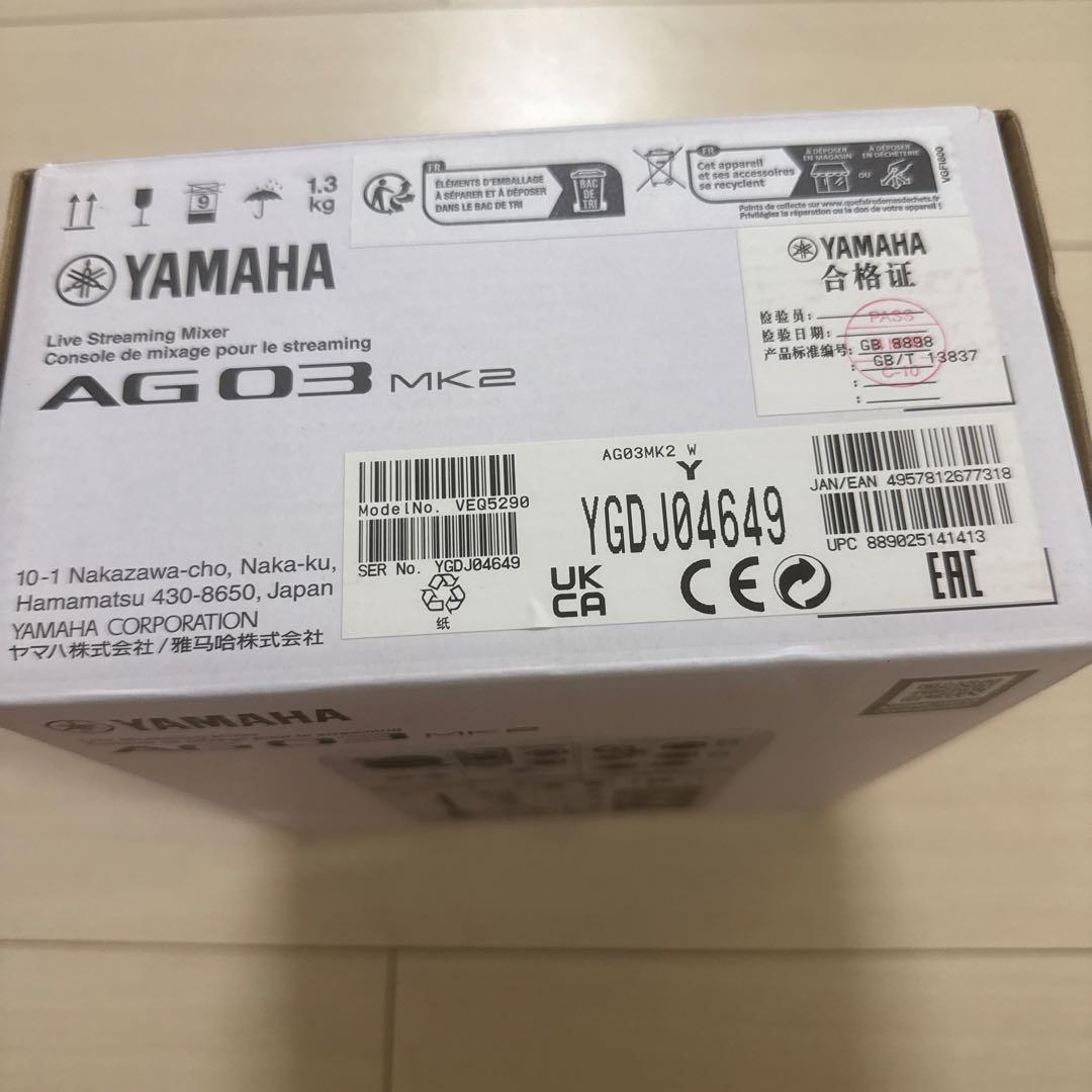 YAMAHA AG03MK2 ヤマハ