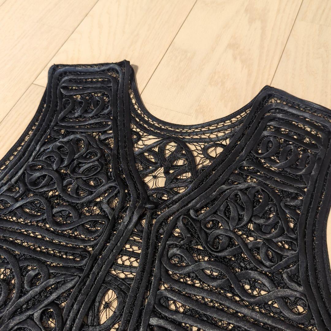 Ameri　2WAY SATIN BATTEN LACE VEST