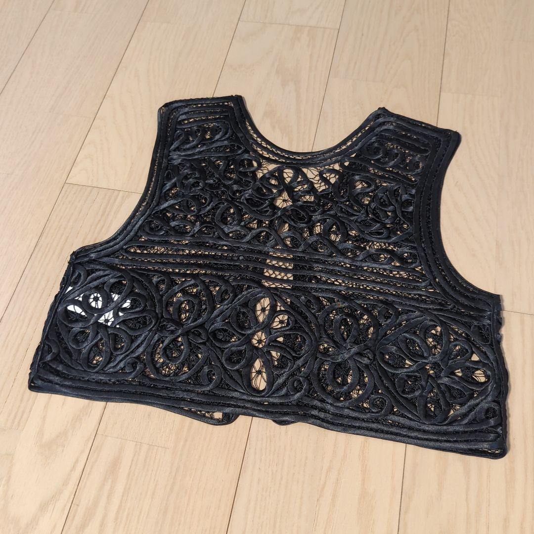 Ameri　2WAY SATIN BATTEN LACE VEST