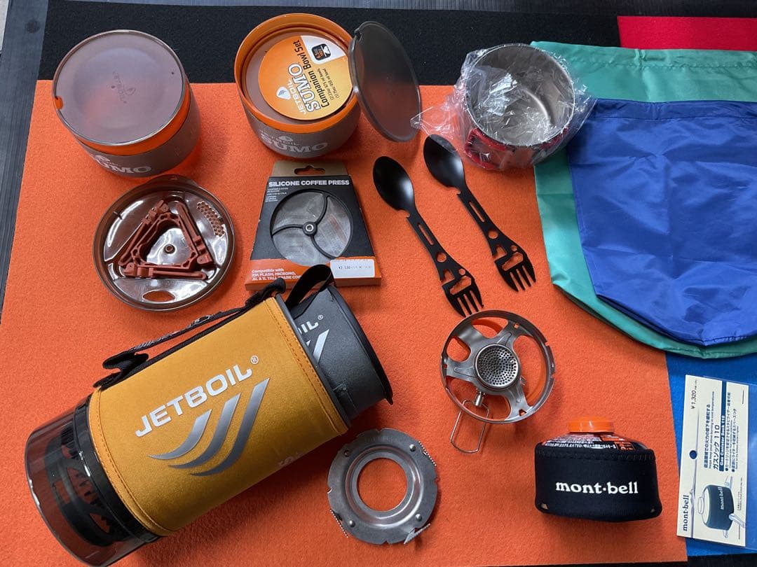 JETBOIL1.8SUMO新品ポット&希少品0.8SOL新品付属品多数付セット