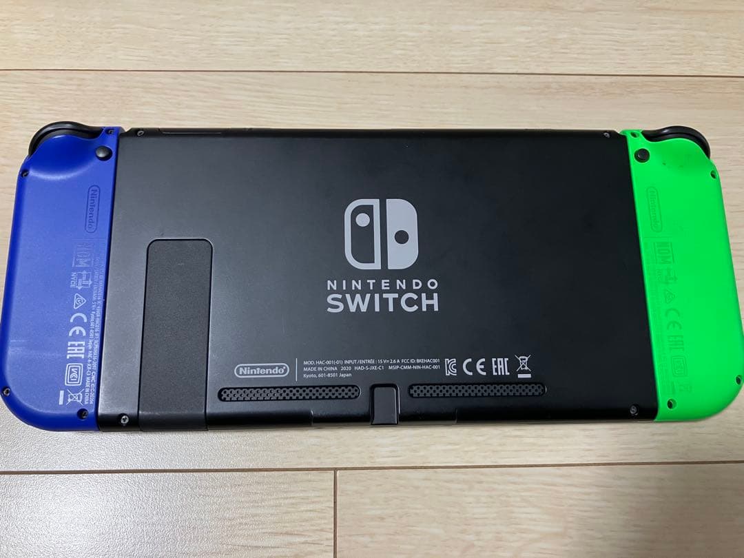 【ジャンク/液晶】Nintendo Switch 本体 青/緑 箱付 付属品完備