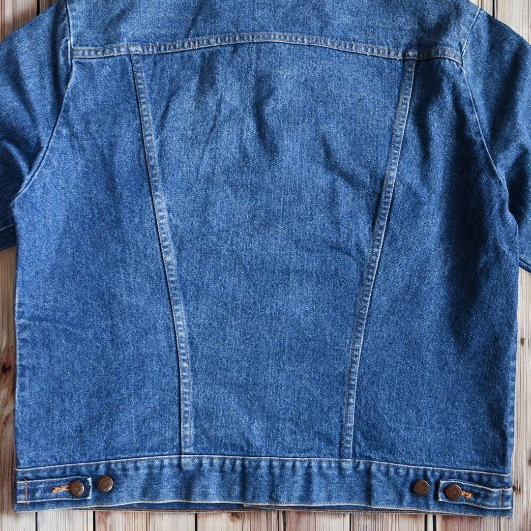 02M725◯ 80s Wrangler トラッカー デニムジャケット 44