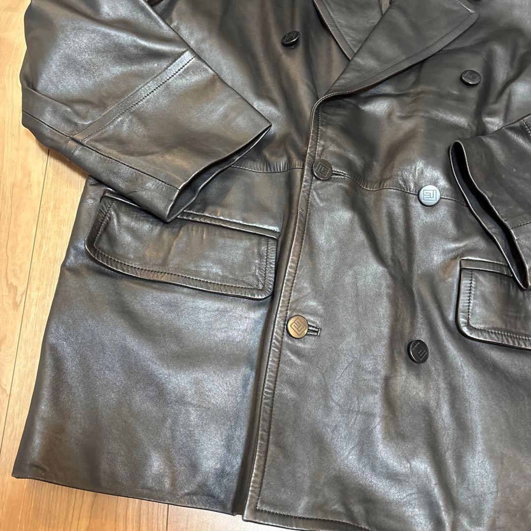 ピエールバルマン　羊革　ジャケット　Lサイズ