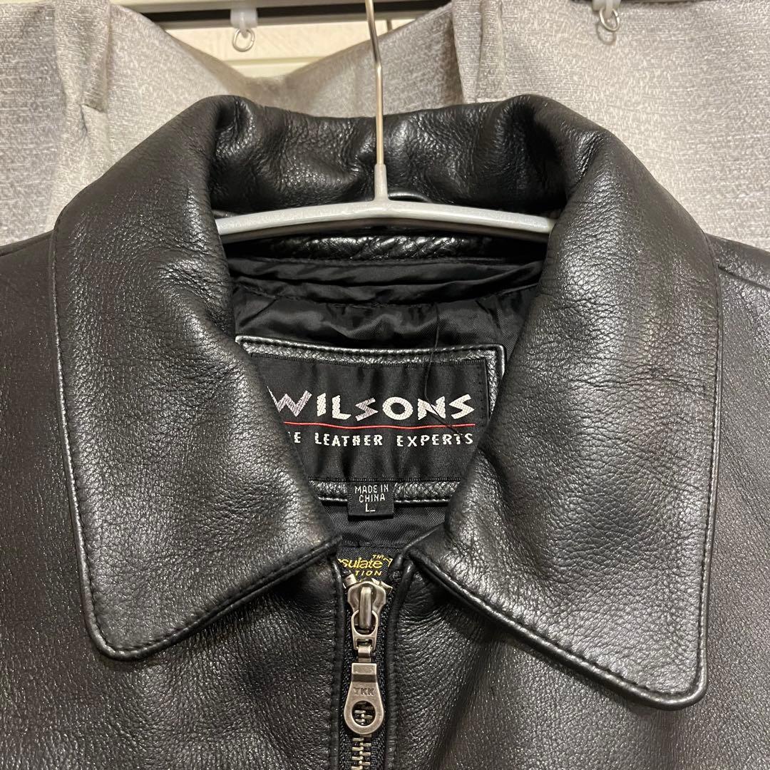 WILSONS LEATHER 90s レザー シングル ライダースジャケット