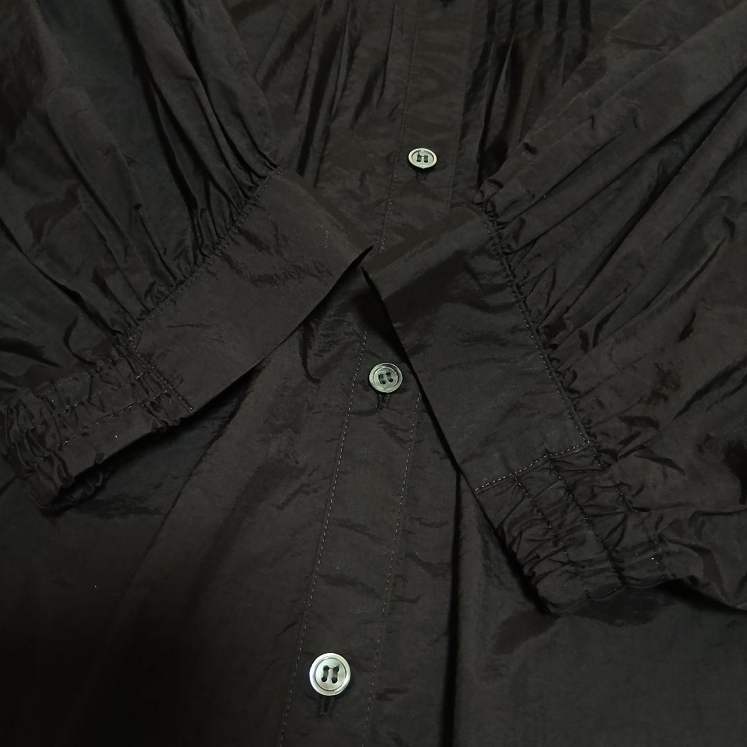 【23区】24AW ナイロンコットンポプリン ボリュームスリーブ ブラウス　48