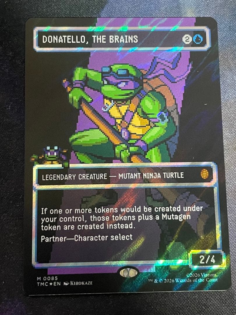 mtg チームの頭脳、ドナテロ　英語　サージfoil ピクセル