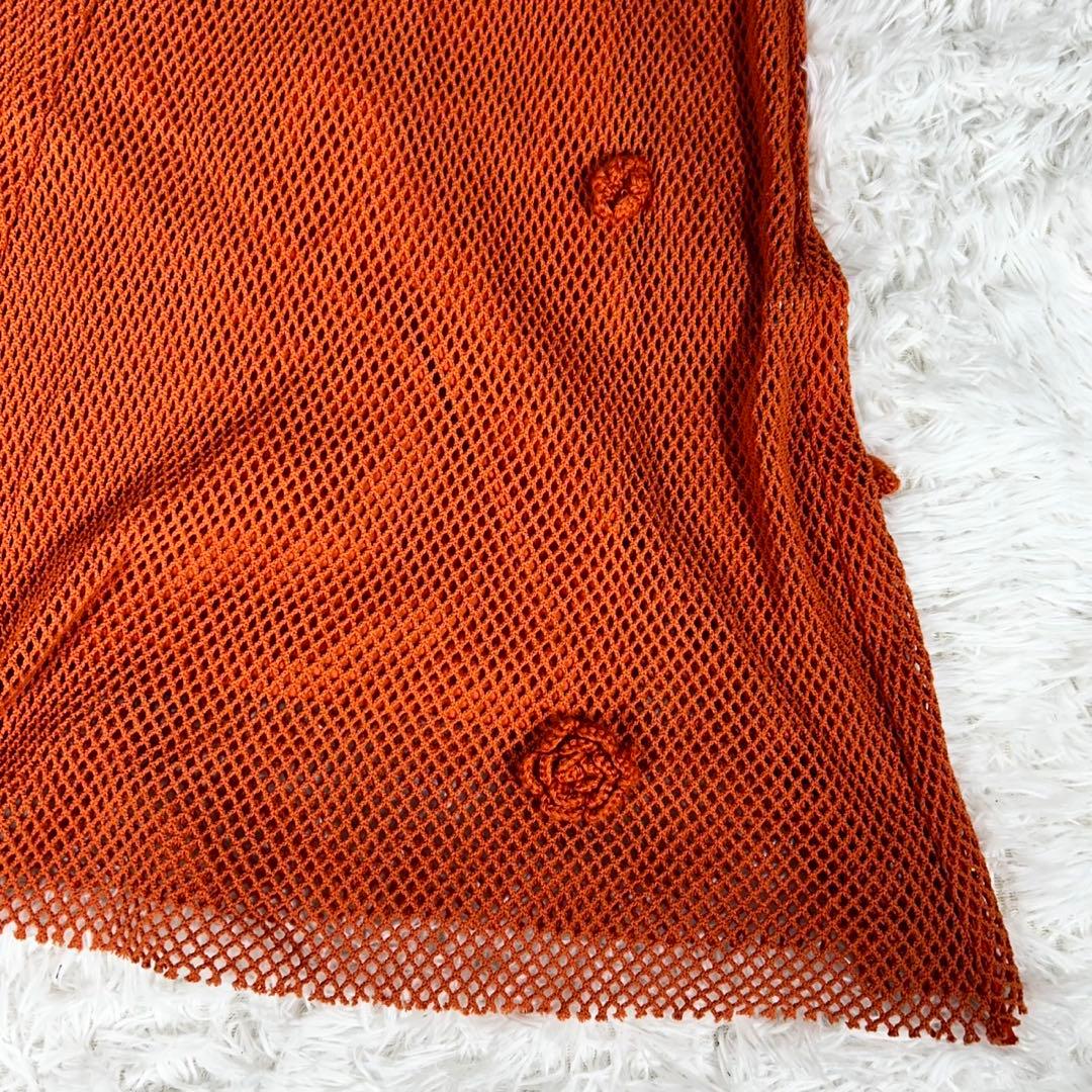 極美品✨AMERI HAND 3D MOTIF MESH DRESS S