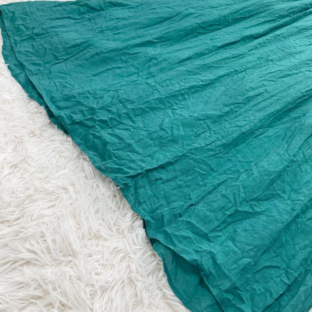 【近年・完売品】シビラ sybilla シルクリネンピンタックドレス マシキ丈