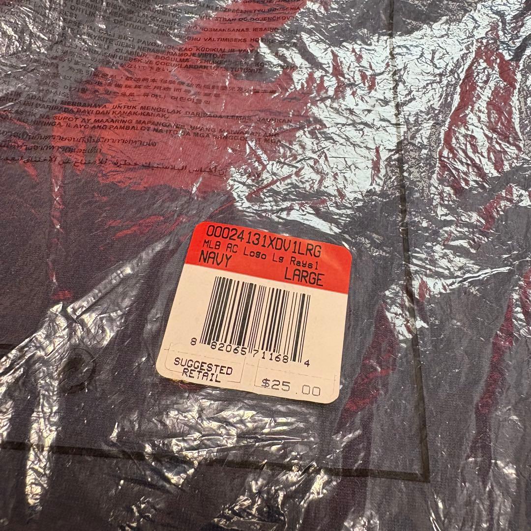 2010年 MLB RAYS Tシャツ タンパベイ・レイズ ネイビー L