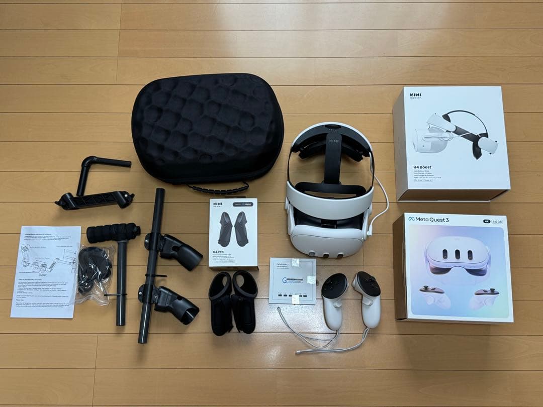 Quest 3 4K 512GB 付属品完備、VRヘッドセット等セット