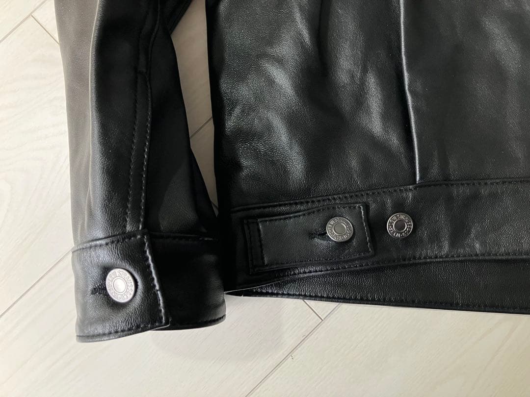 Levi's PREMIUM BLACK LEATHER JACKET M 本革