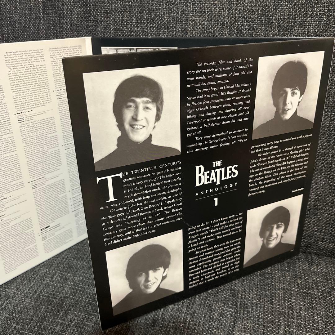 未使用【英国盤3LP】アンソロジー１Beatles アナログレコード 販促品付き