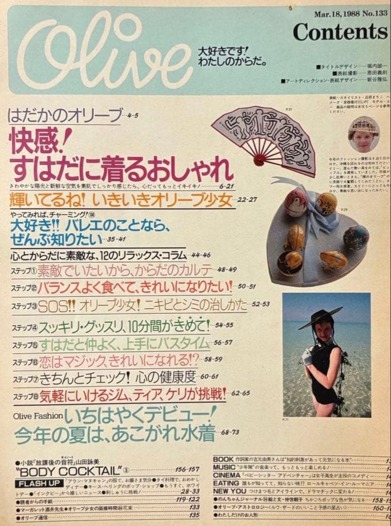 オリーブolive 1988 3.18 リセエンヌ 栗尾美恵子