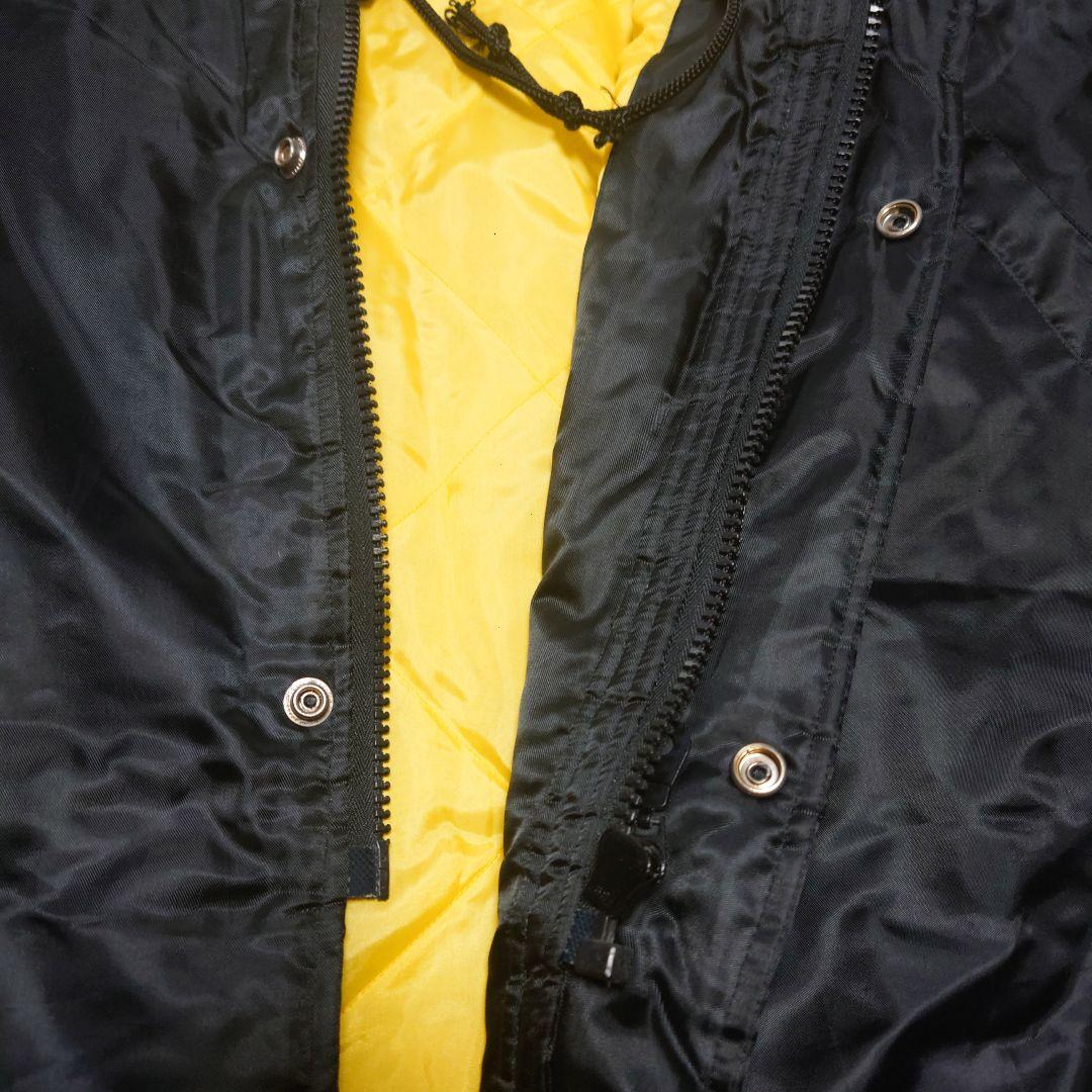 FILA ベンチコート 黒 フード付き サイズL・レトロ