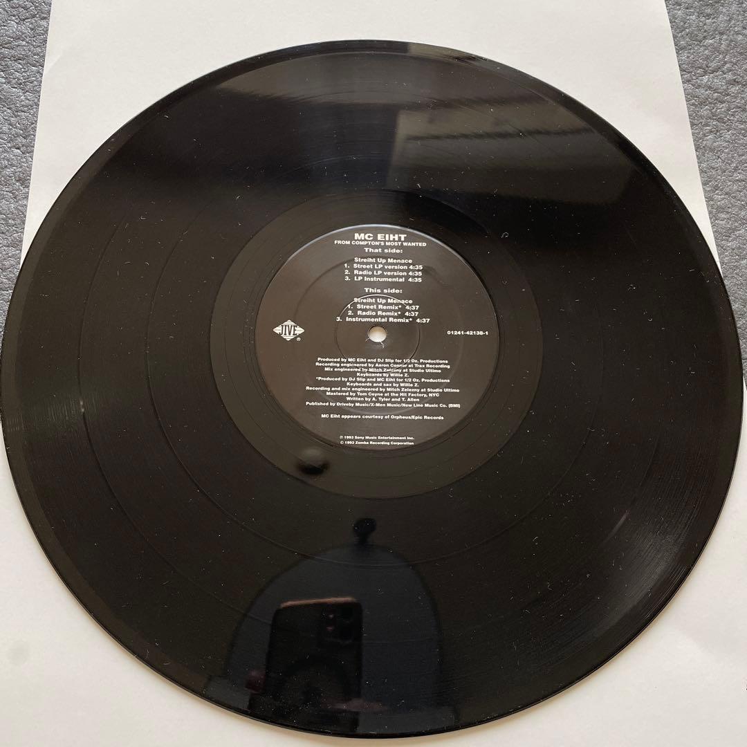 MC EIHT / Streiht Up Menace 12inchレコード