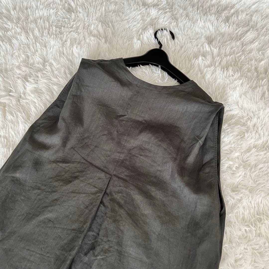 【美品】demi-luxe beams リネンリラックスカフタンワンピース 38