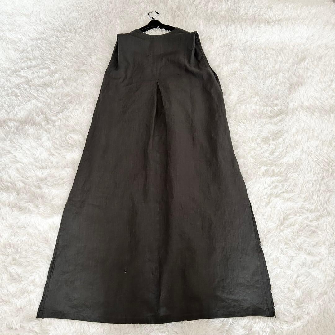 【美品】demi-luxe beams リネンリラックスカフタンワンピース 38