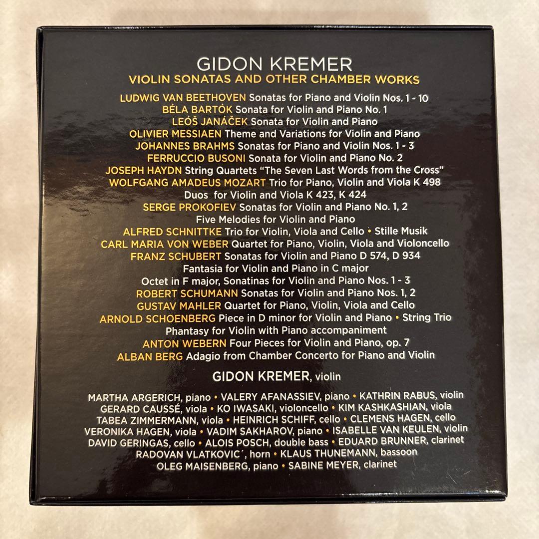 クラシック 102. GIDON KREMER VIOLIN SONATAS
