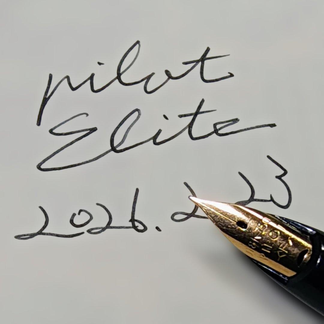 パイロット 万年筆 Elite 18K-750 F お手入れ可 62227